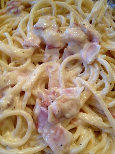 Espaguetis carbonara